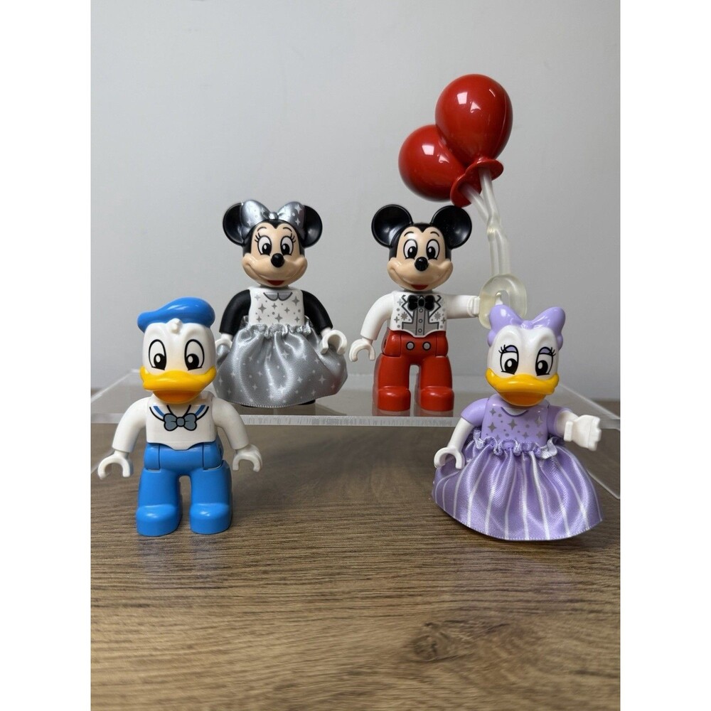 Disney Duplo Lego 4 Pc Lot Mickey, Minnie, Donald, Daisy